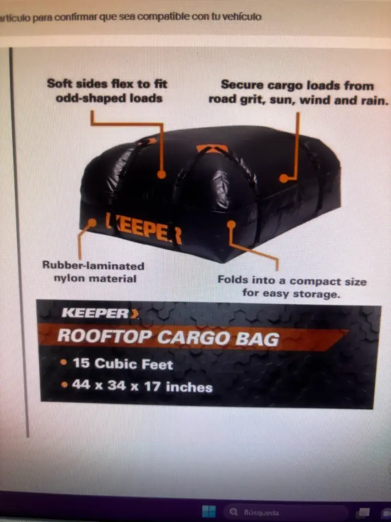 Baúl impermeable para techo KEEPER - 2