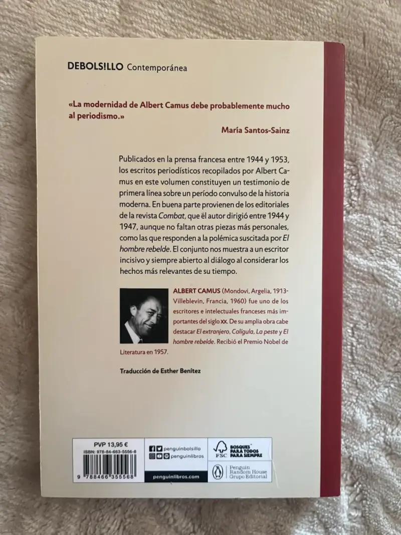 Libro 'Crónicas' de Albert Camus - 2