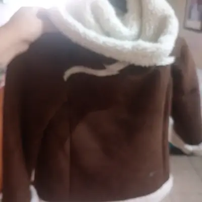 Abrigo infantil marrón con forro - miniatura 2
