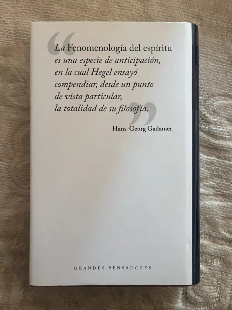 Libro Hegel Fenomenología del espíritu - 2