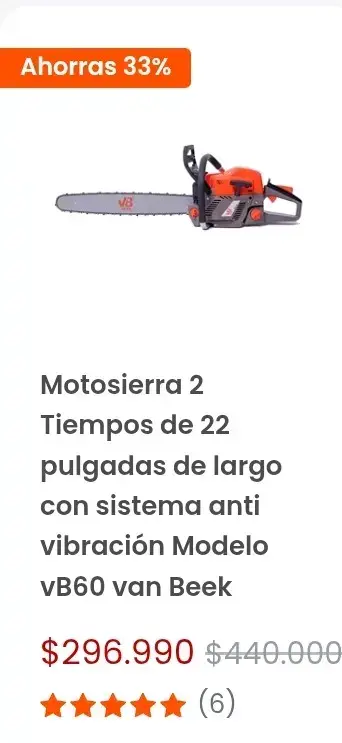 Motosierra VB profesional - 2