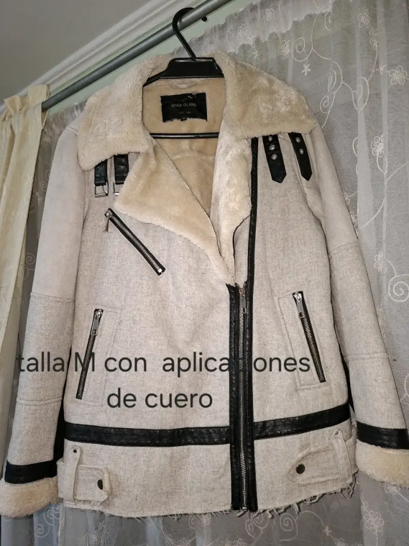 Abrigo verde doble botonadura talla M - 5