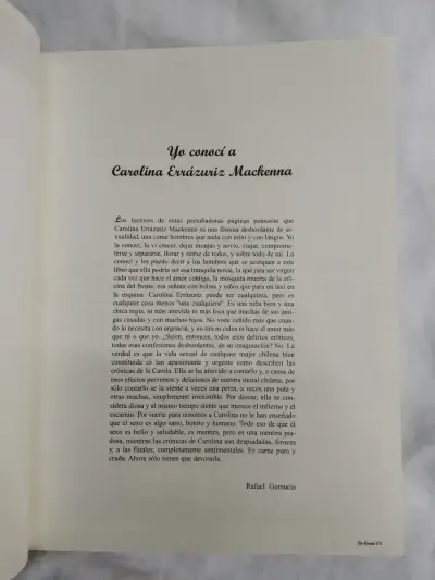 Libro La Carne De Carolina Errázuriz Mackenna - miniatura 2
