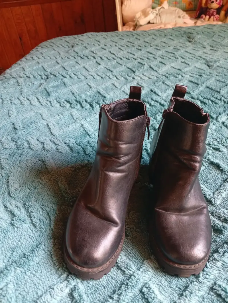 Botines negros de cuero - 3