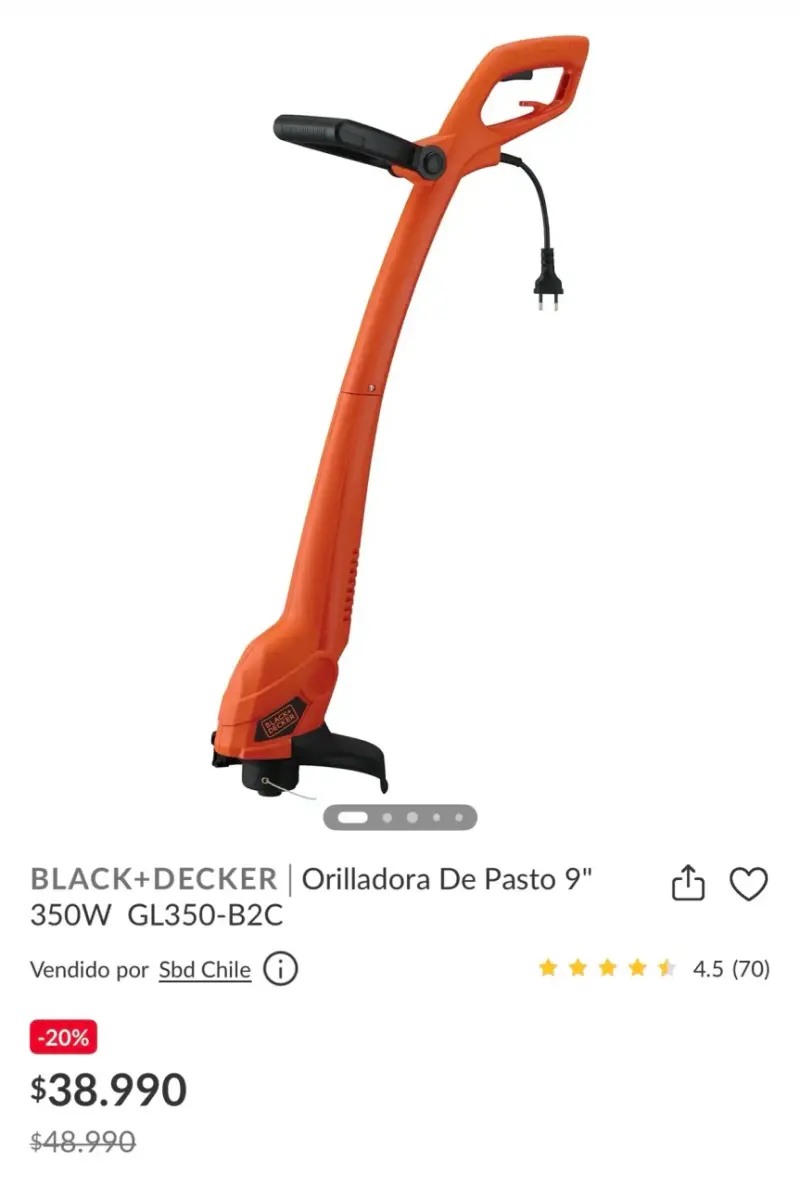 Cortadora de césped Black+Decker - 3