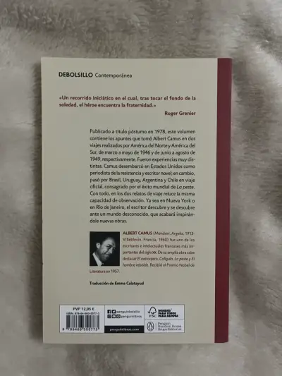 Libro 'Diarios de viaje' Albert Camus - miniatura 2