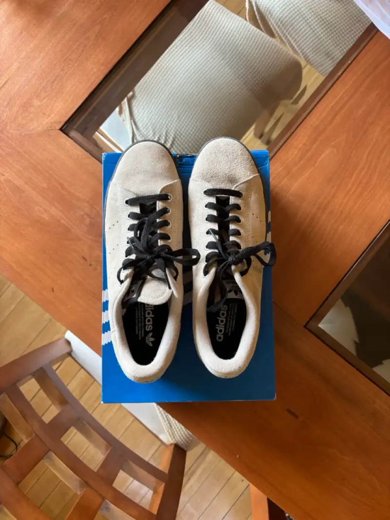 Zapatillas Adidas Stan Smith beige gamuza - 3