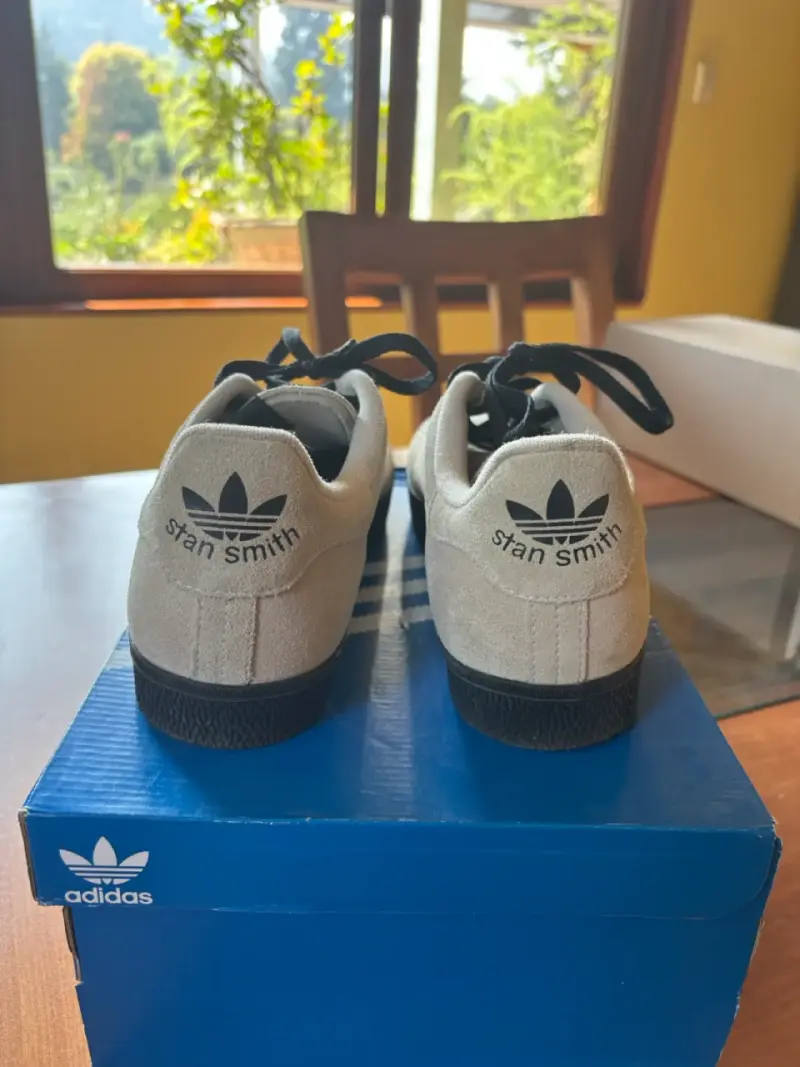 Zapatillas Adidas Stan Smith beige gamuza - 4