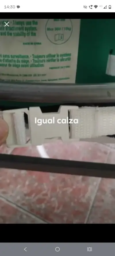 Silla alta para bebé blanca - miniatura 5