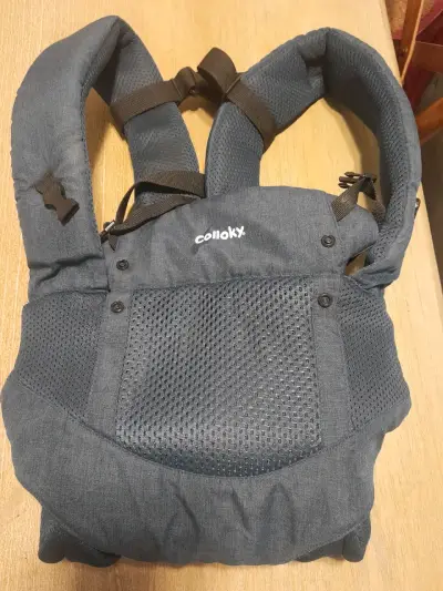 Mochila portabebé Colloky gris - miniatura 1