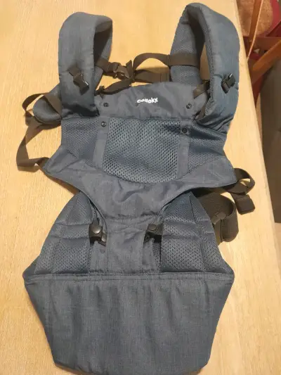 Mochila portabebé Colloky gris - miniatura 2