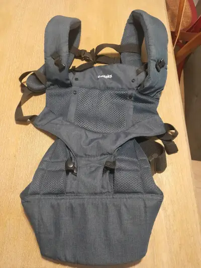Mochila portabebé Colloky gris - miniatura 3