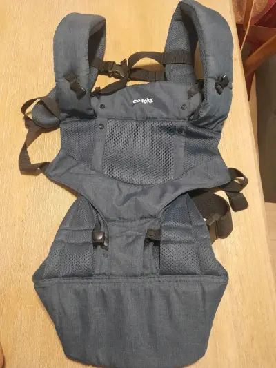 Mochila portabebé Colloky gris - miniatura 4