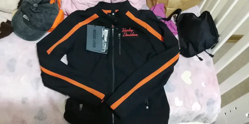 Chaqueta Harley Davidson blanca y negra - 2