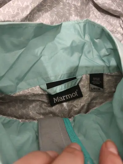Chaqueta impermeable celeste Marmot - miniatura 3