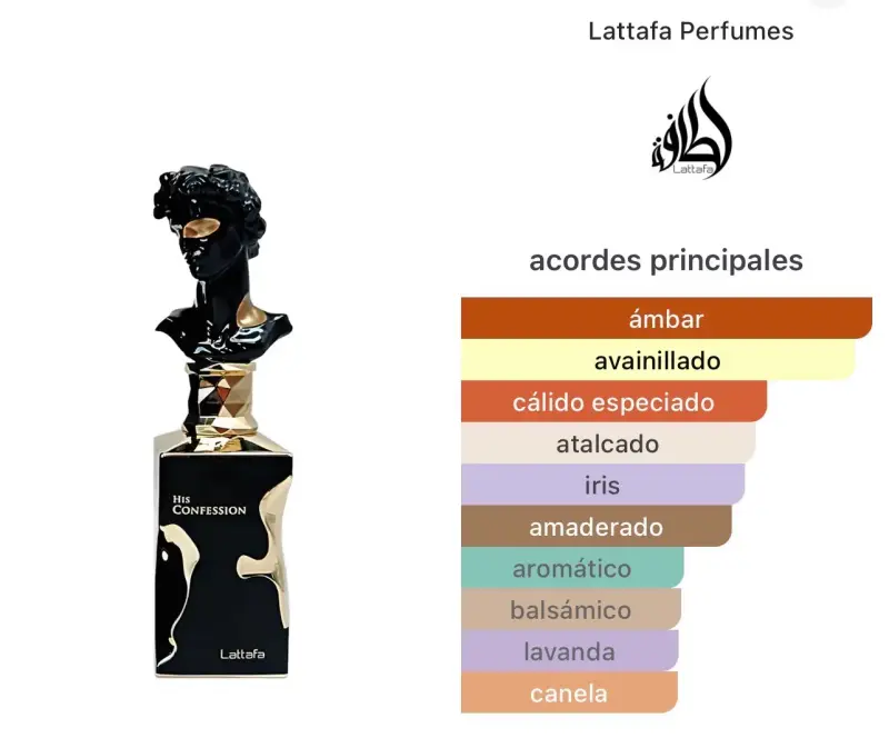 Perfume His Confession Lattafa 90%aprox - 4