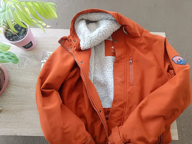 Chaqueta naranja con forro - 2