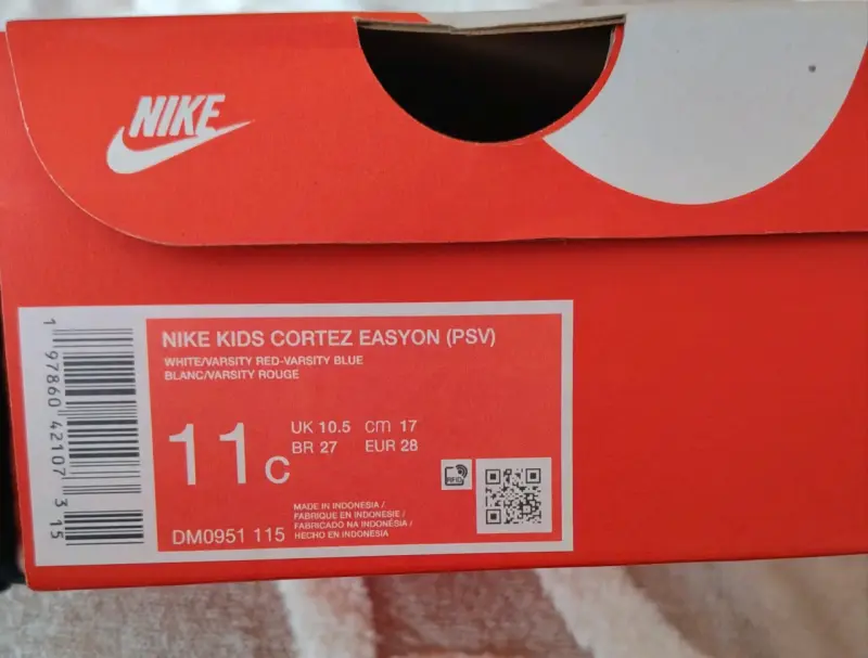 Nike Cortez EasyOn Kids Originales Talla 28 Nuevas - 3