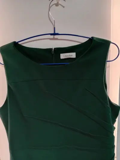 Vestido verde elegante Calvin Klein - miniatura 2
