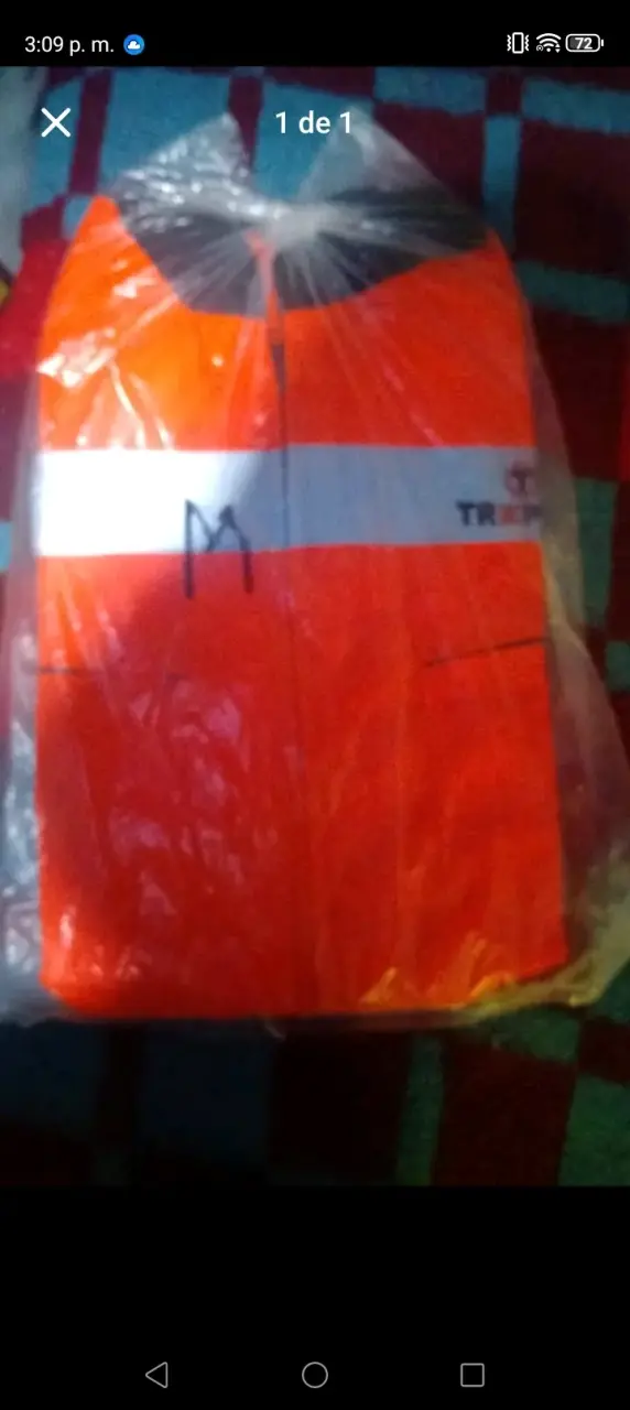 Chaqueta reflectante talla M