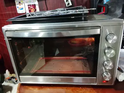 Horno eléctrico Thomas plateado de 60 litros - miniatura 1