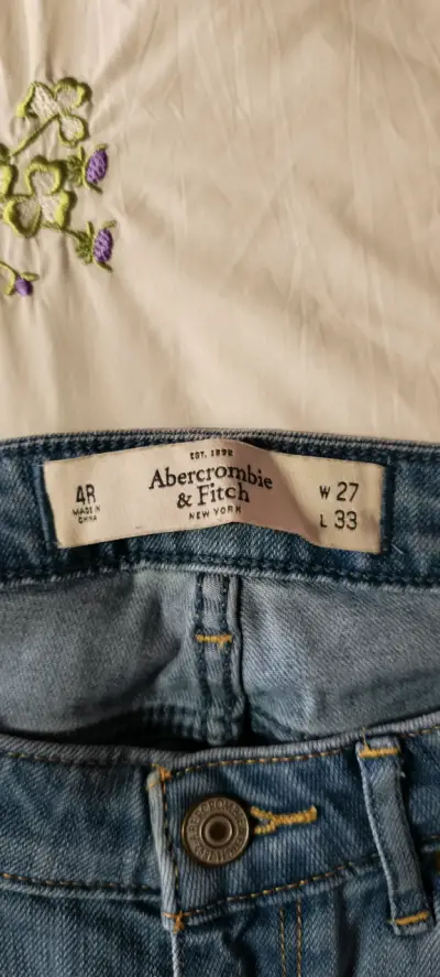 Jeans azul claro mujer Abercrombie - miniatura 2