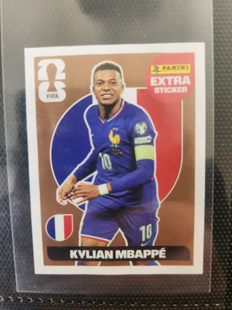 Lámina Panini Kylian Mbappé 2026 bronce