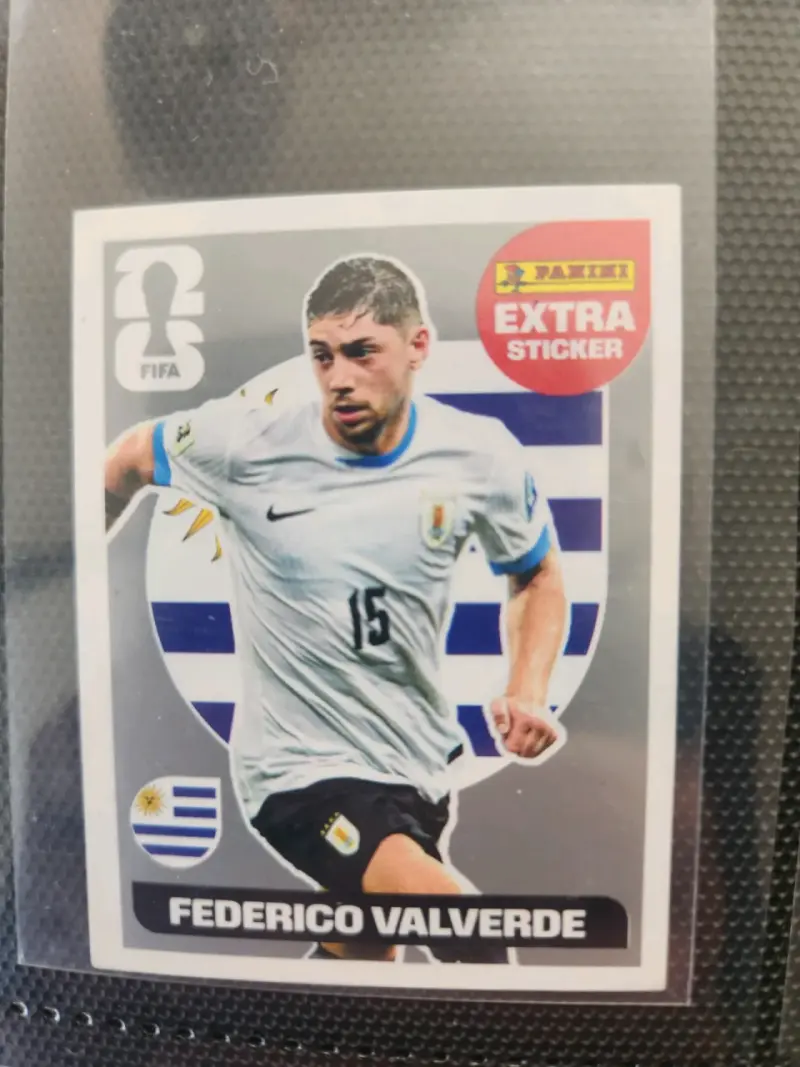 Lámina Panini Federico Valverde plata