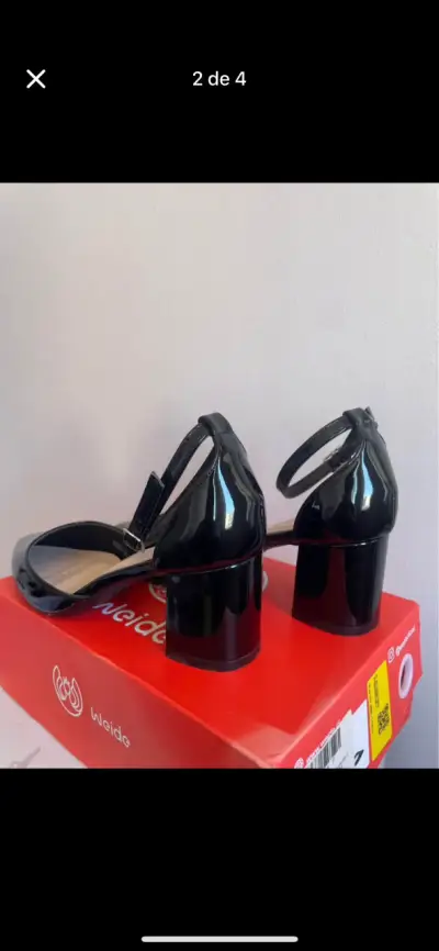 Zapatos de charol negro Weide - miniatura 2