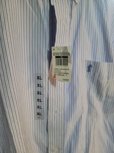 Camisa rayada Kenneth Stevens XL - miniatura 4