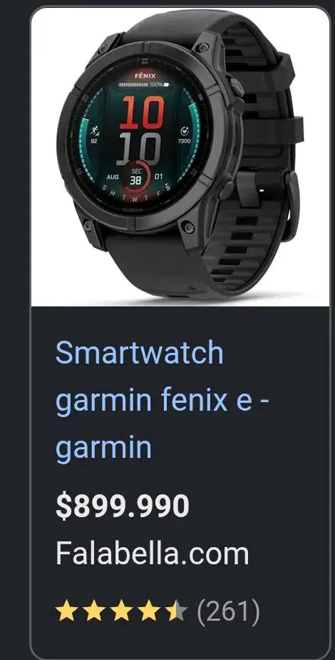 Smartwatch Garmin en caja - 8