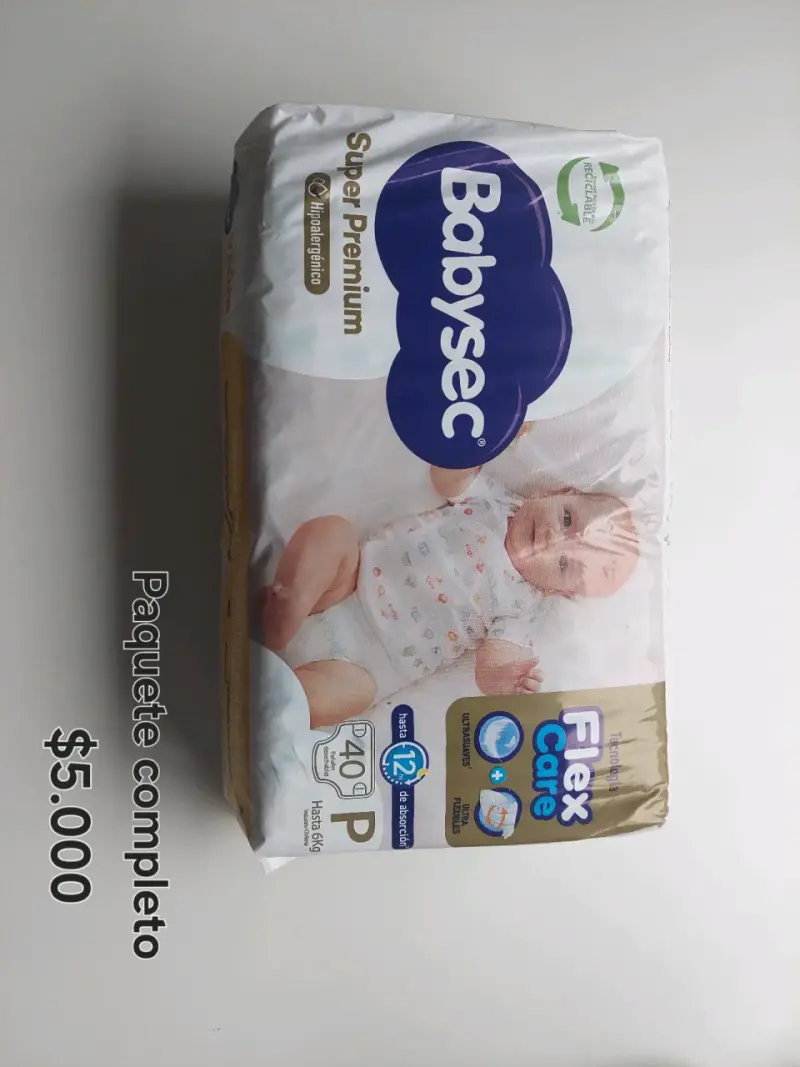 Pañales Babysec Super Premium P