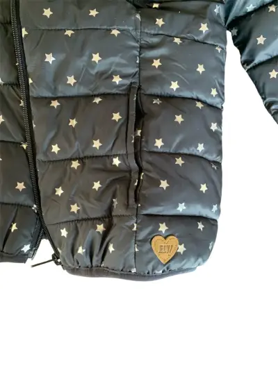 Parka ELV 8 años con chiporro y estrellas plateada - miniatura 4