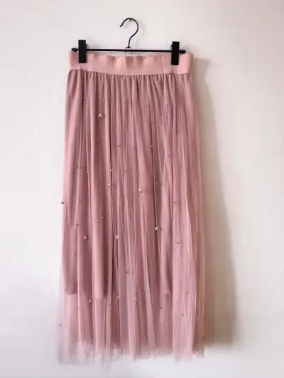 Falda rosada plisada elegante - miniatura 2