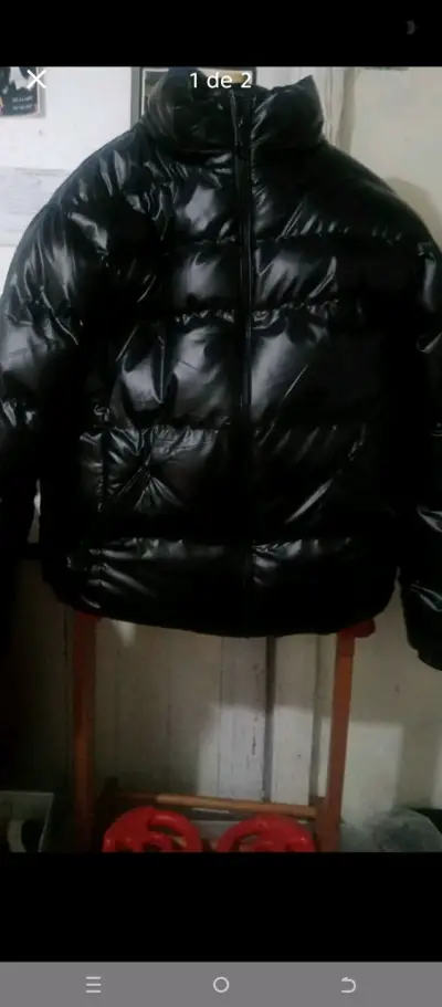 Parka negra acolchada - miniatura 1