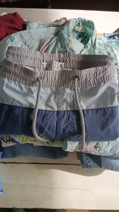 Short de baño tricolor - miniatura 1