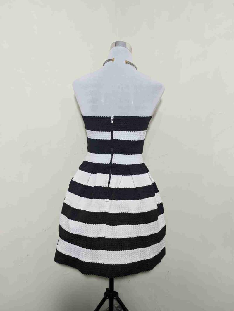 Vestido rayado blanco y negro - 2