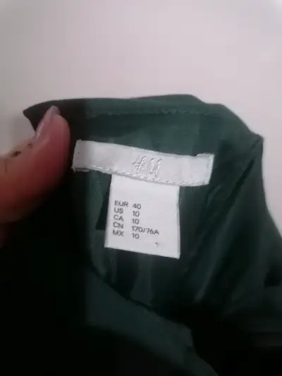 Enterito verde sin hombros - miniatura 5