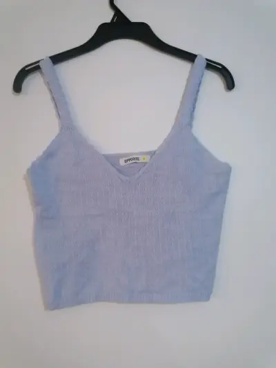 Crop top lila de tirantes - miniatura 1