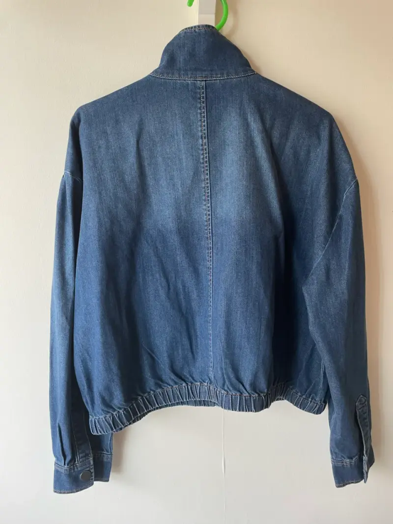 Chaqueta de mezclilla azul M - 2