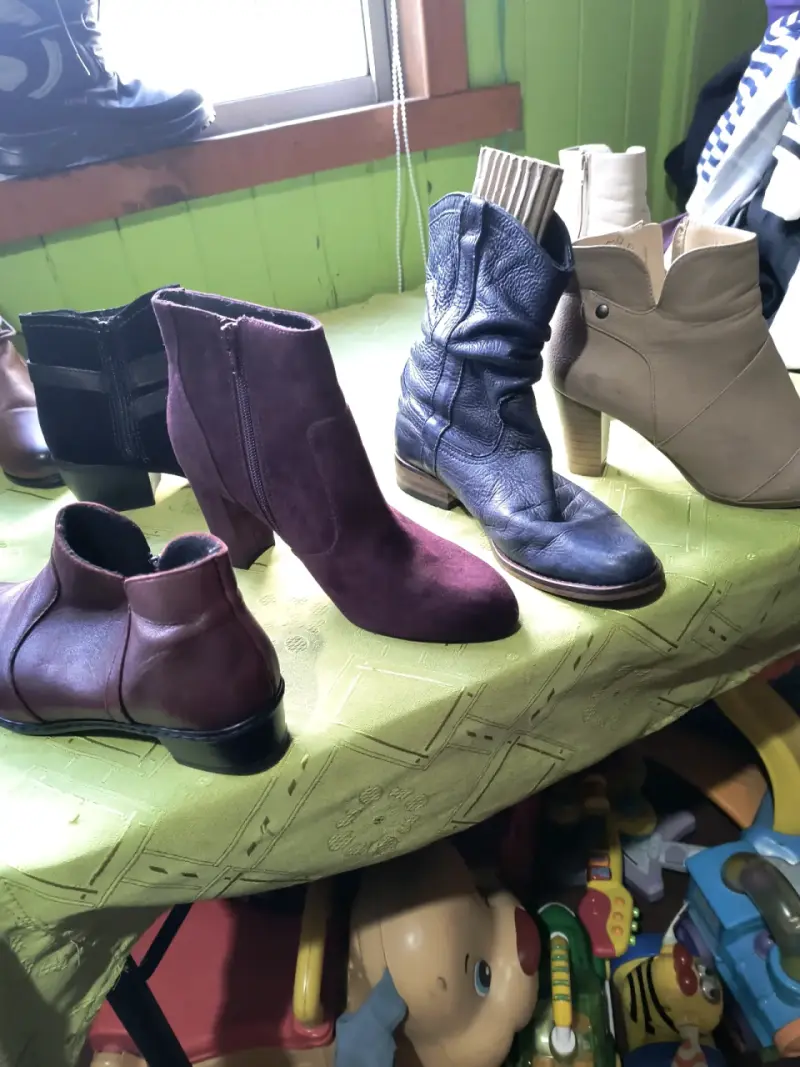 Botas altas de cuero marrón - 3