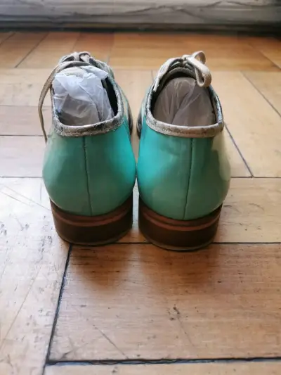 Zapatos Burano charol turquesa - miniatura 3