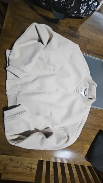 Chaqueta beige de lana t12 - miniatura 1