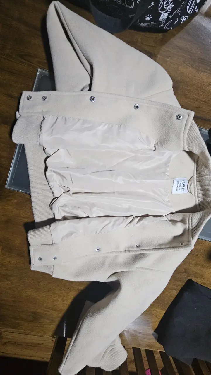 Chaqueta beige de lana t12 - 4