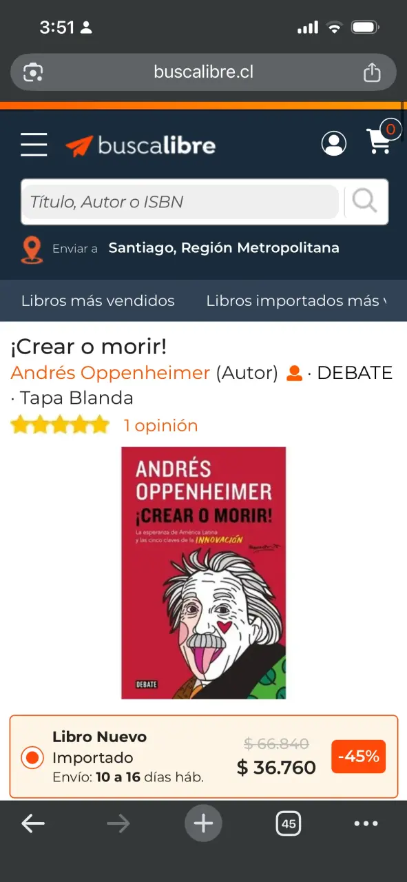 Libro Crear o Morir de Oppenheimer - 3
