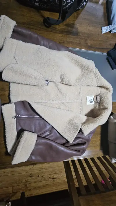 Chaqueta aviador marrón con forro talla 12 - miniatura 2