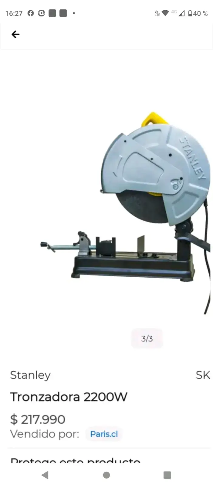Tronzadora Stanley 2200W