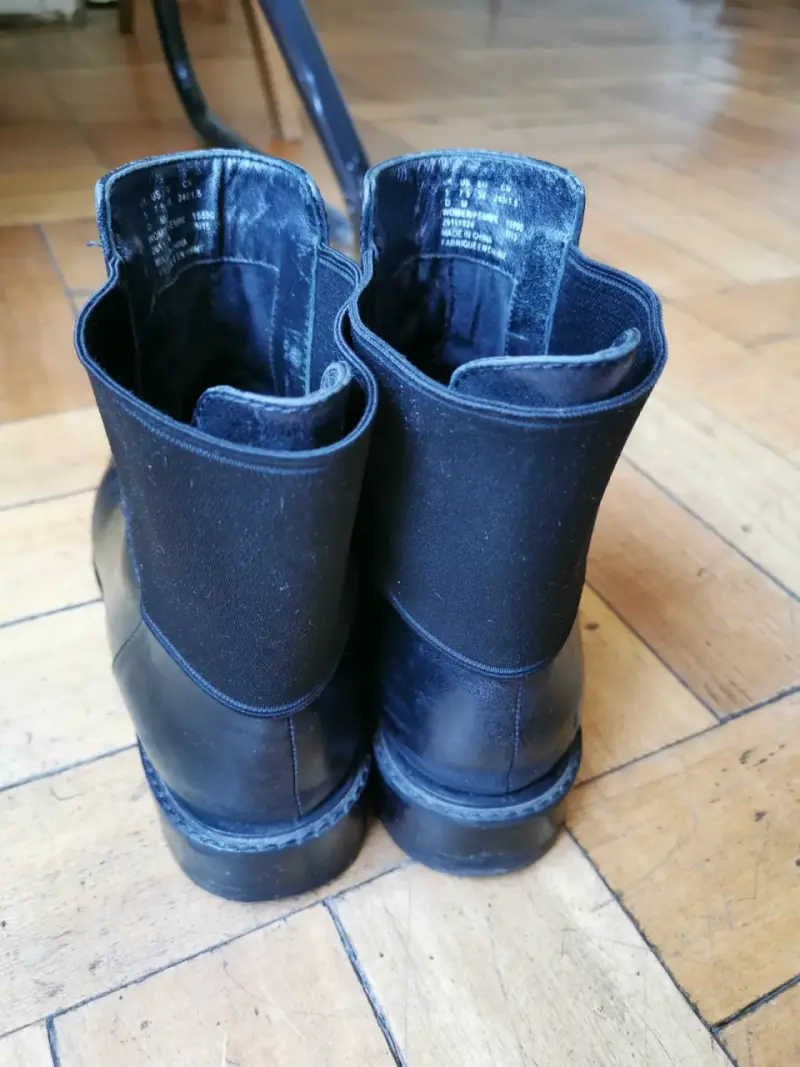 Botines negros de cuero Clarks - 4