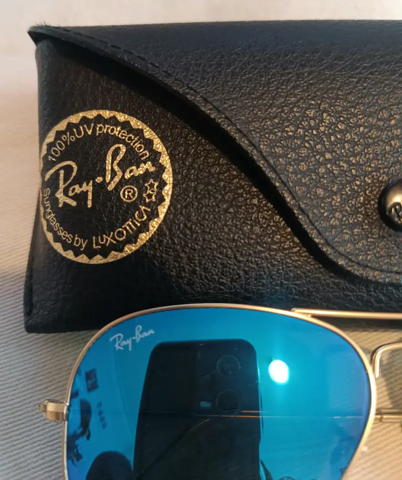 Lentes de sol Ray-Ban aviador azules - 2