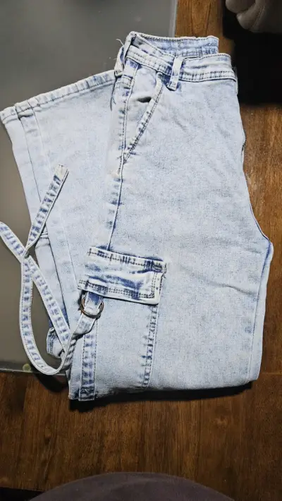 Jeans claros de mezclilla talla 12 - miniatura 1